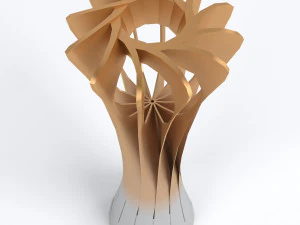 troph&eacute;e de la coupe du championnat du monde de volley-ball low poly Modèle 3D