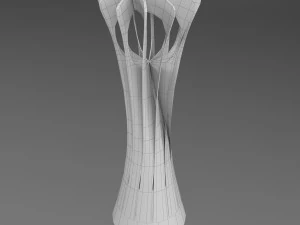 troph&eacute;e de la coupe du championnat du monde de volley-ball low poly Modèle 3D