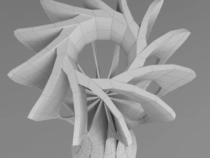 troph&eacute;e de la coupe du championnat du monde de volley-ball low poly Modèle 3D