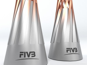 volleyball world championship women cup trophy low poly 3D Model