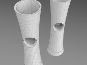 beach volleyball world championship cup low poly Model 3D