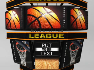 jumbotron scoreboard sport pack 3D Model