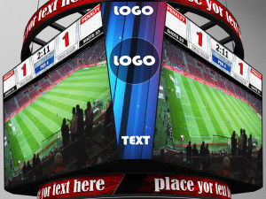 jumbotron scoreboard sport pack Modelo 3D