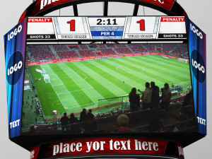 jumbotron scoreboard sport pack Modelo 3D