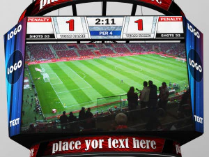 jumbotron scoreboard sport pack 3D Model