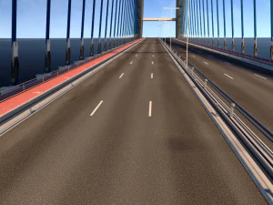 suspended arch water road bridge 3D Model