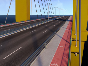 suspended bridge millenium Modelo 3D