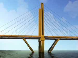millennio del ponte sospeso Modello 3D