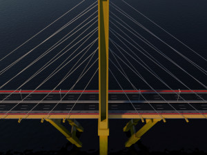 suspended bridge millenium Modelo 3D