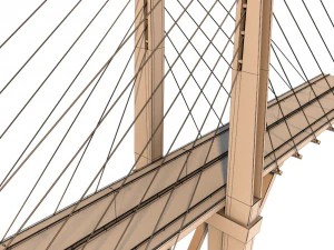 millennio del ponte sospeso Modello 3D