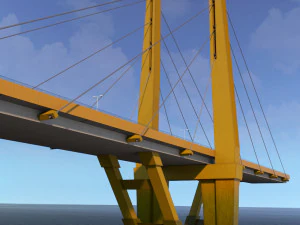 millennio del ponte sospeso Modello 3D