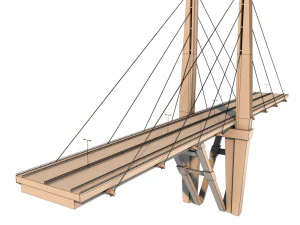 millennio del ponte sospeso Modello 3D