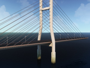 suspended bridge 2 3D Model