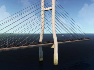 suspended bridge 2 3D Model