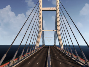suspended bridge 2 3D Model