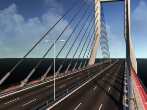 suspended bridge 2 3D Model