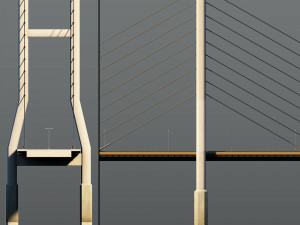 suspended bridge 2 3D Model