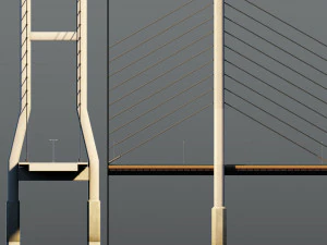 suspended bridge 2 3D Model