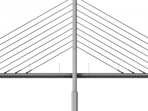 suspended bridge 2 3D Model