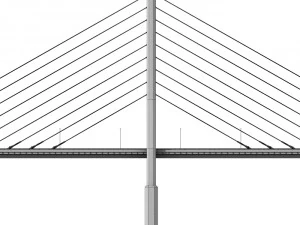 suspended bridge 2 3D Model