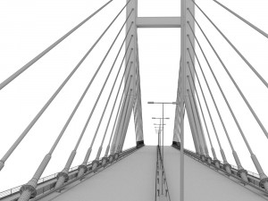 suspended bridge 2 3D Model
