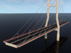 suspended bridge 2 3D Model