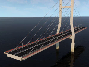 suspended bridge 2 3D Model