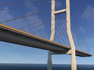 suspended bridge 2 3D Model