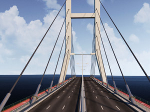 suspended bridge 2 3D Model