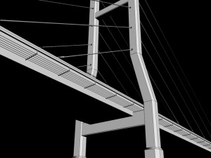 suspended bridge 2 3D Model