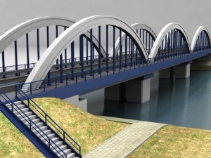 arch bridge 3D 模型
