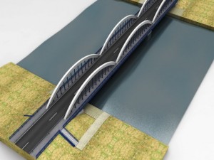 arch bridge Model 3D