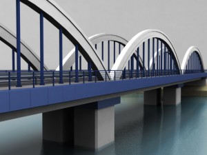 arch bridge Model 3D