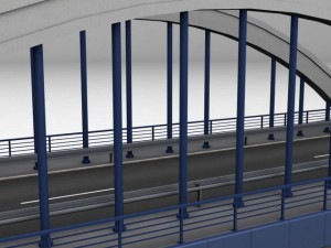 arch bridge Model 3D