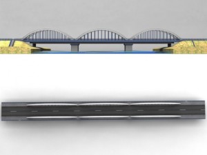 arch bridge Model 3D