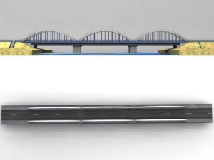 arch bridge 3D Model