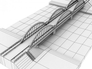 arch bridge Model 3D