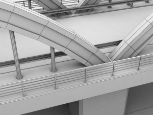 arch bridge Model 3D