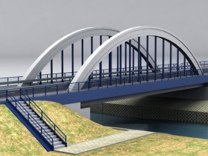 arch bridge small Model 3D