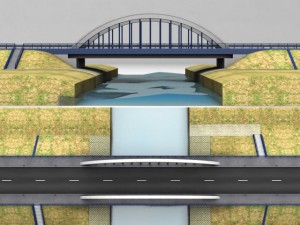 arch bridge small Model 3D