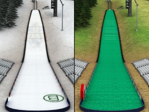 Ski jumping hill low detail 3D Model