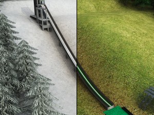 Ski jumping hill low detail 3D Model
