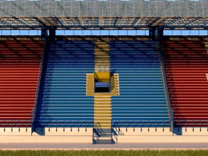 stadium sport soccer tribune high detail Modèle 3D