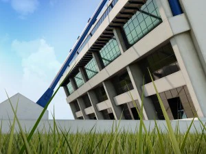 stadium sport soccer tribune high detail 3D Model