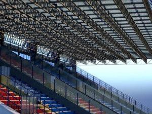 stadium sport soccer tribune high detail Modèle 3D