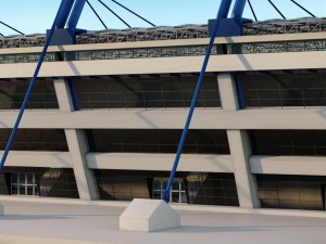 stadium sport soccer tribune high detail Modèle 3D