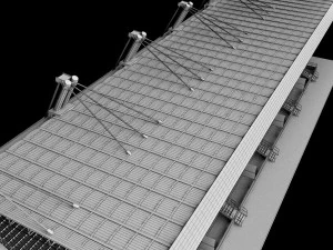 stadium sport soccer tribune high detail 3D Model