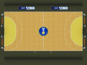 handball court 3D 模型