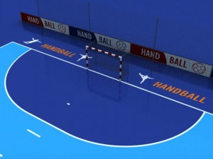 handball court 3D 模型