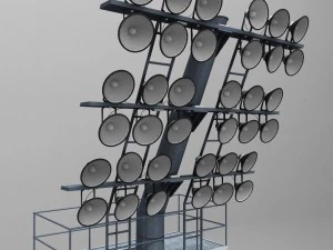 stadium light lux rounded 3D Model